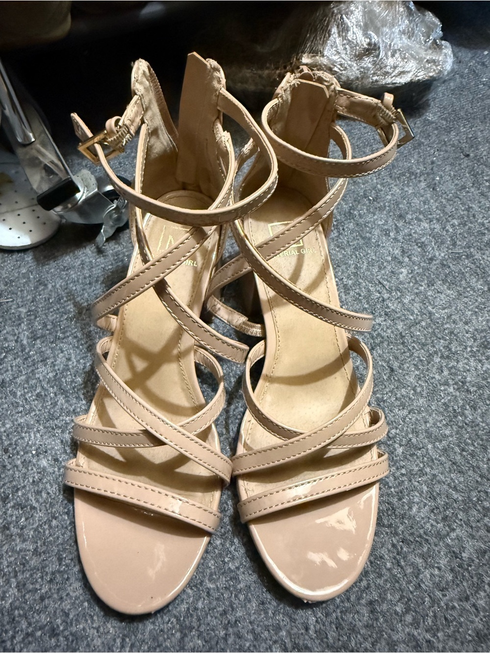 Nude Strappy Women’s Heels